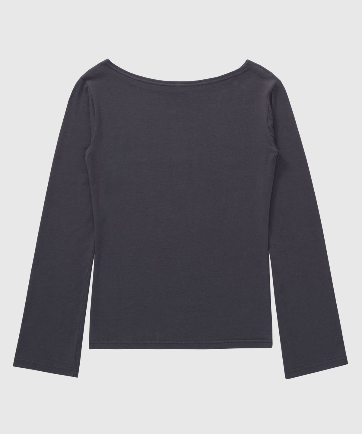 필프(PEALP) REBEL IN SILENCE BOAT NECK T-SHIRT 63 (CHARCOAL)