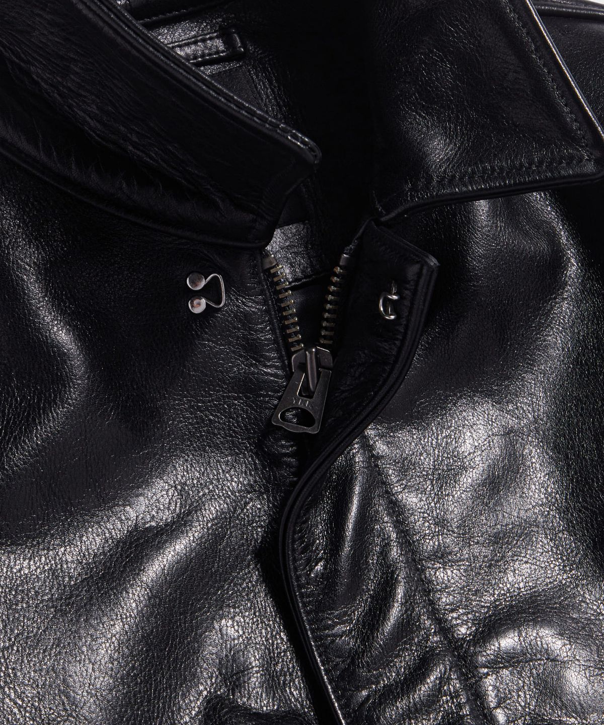 에스피오나지(ESPIONAGE) Buffalo Leather A-2 Jacket Black