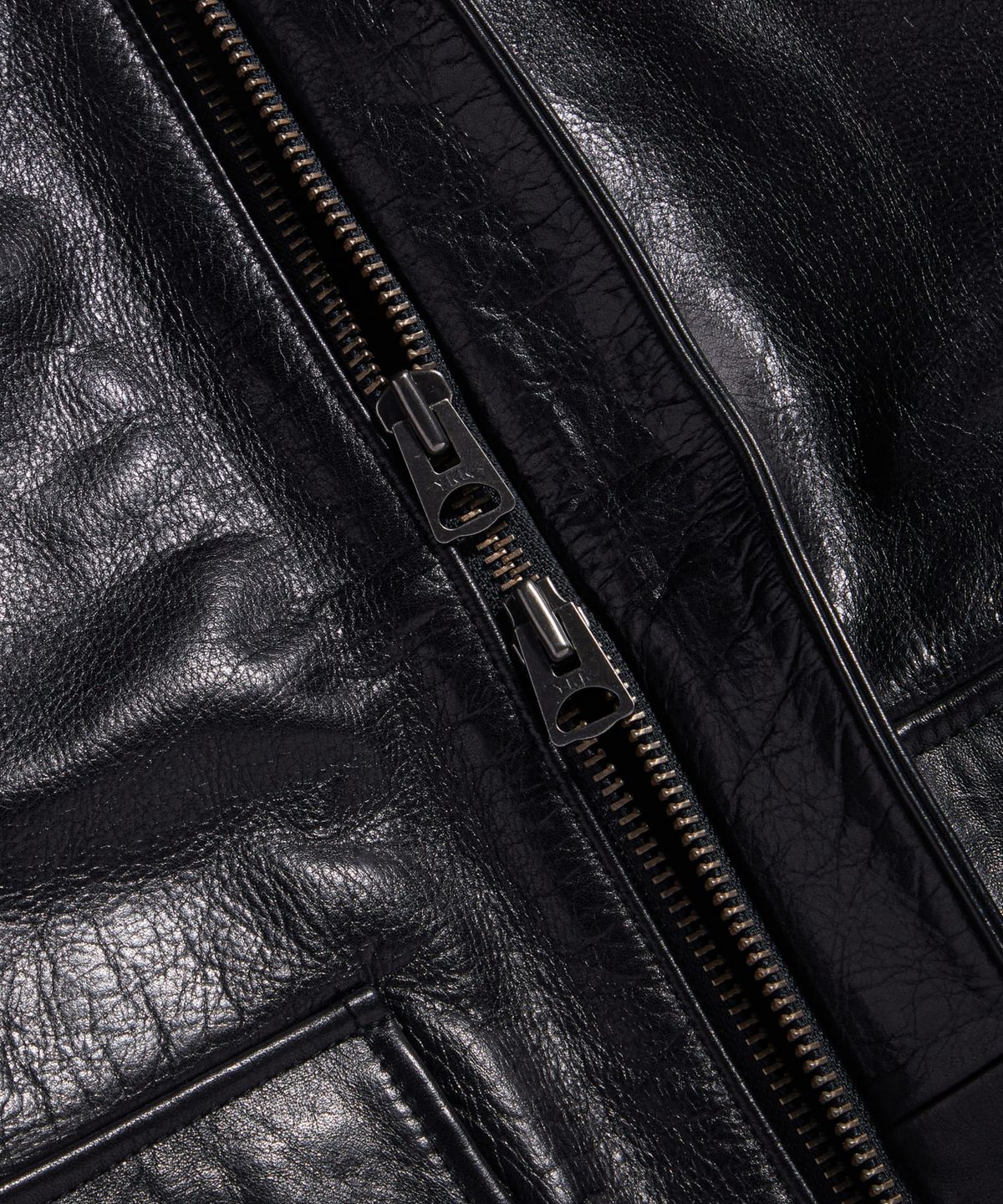 에스피오나지(ESPIONAGE) Buffalo Leather A-2 Jacket Black