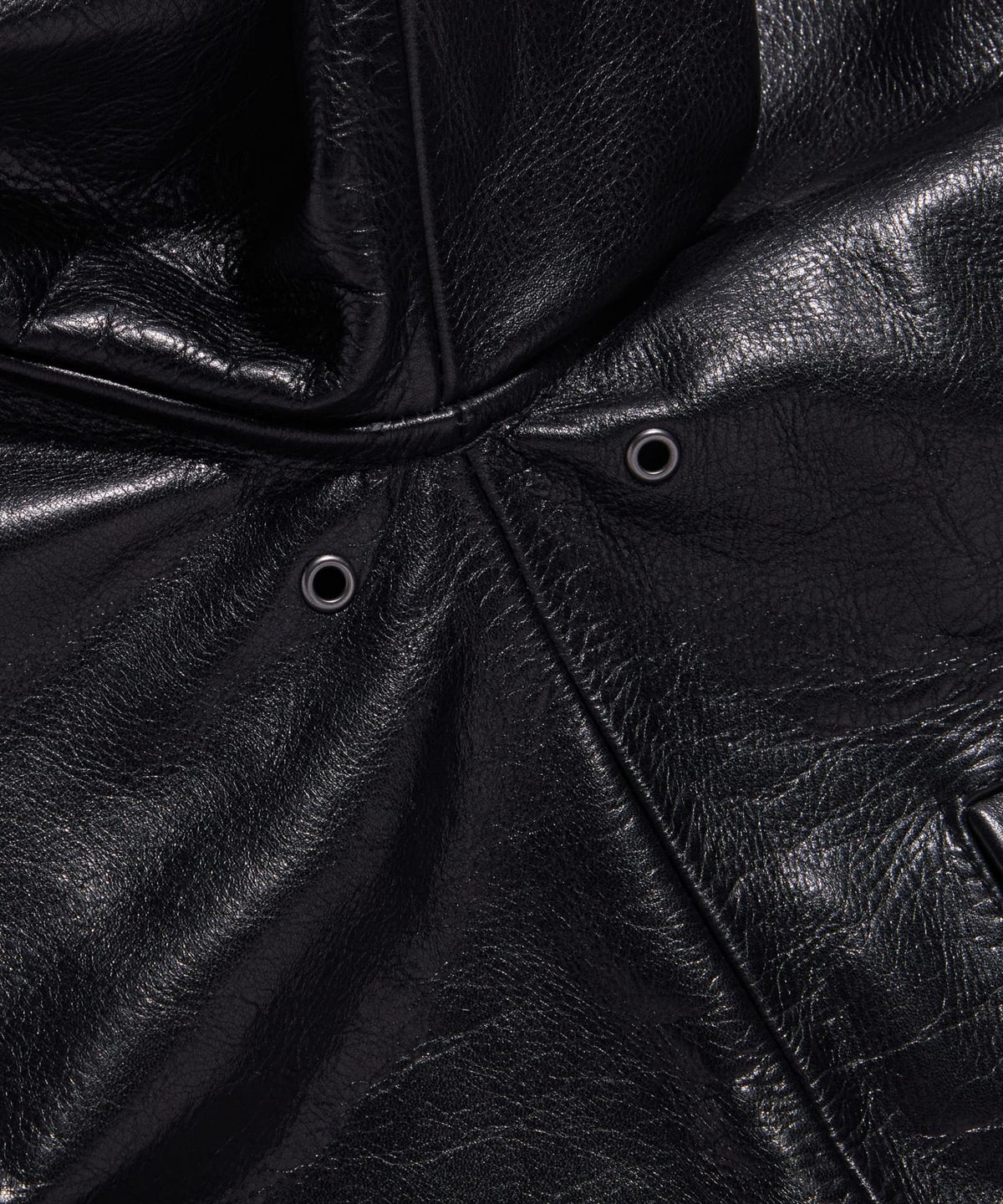 에스피오나지(ESPIONAGE) Buffalo Leather A-2 Jacket Black