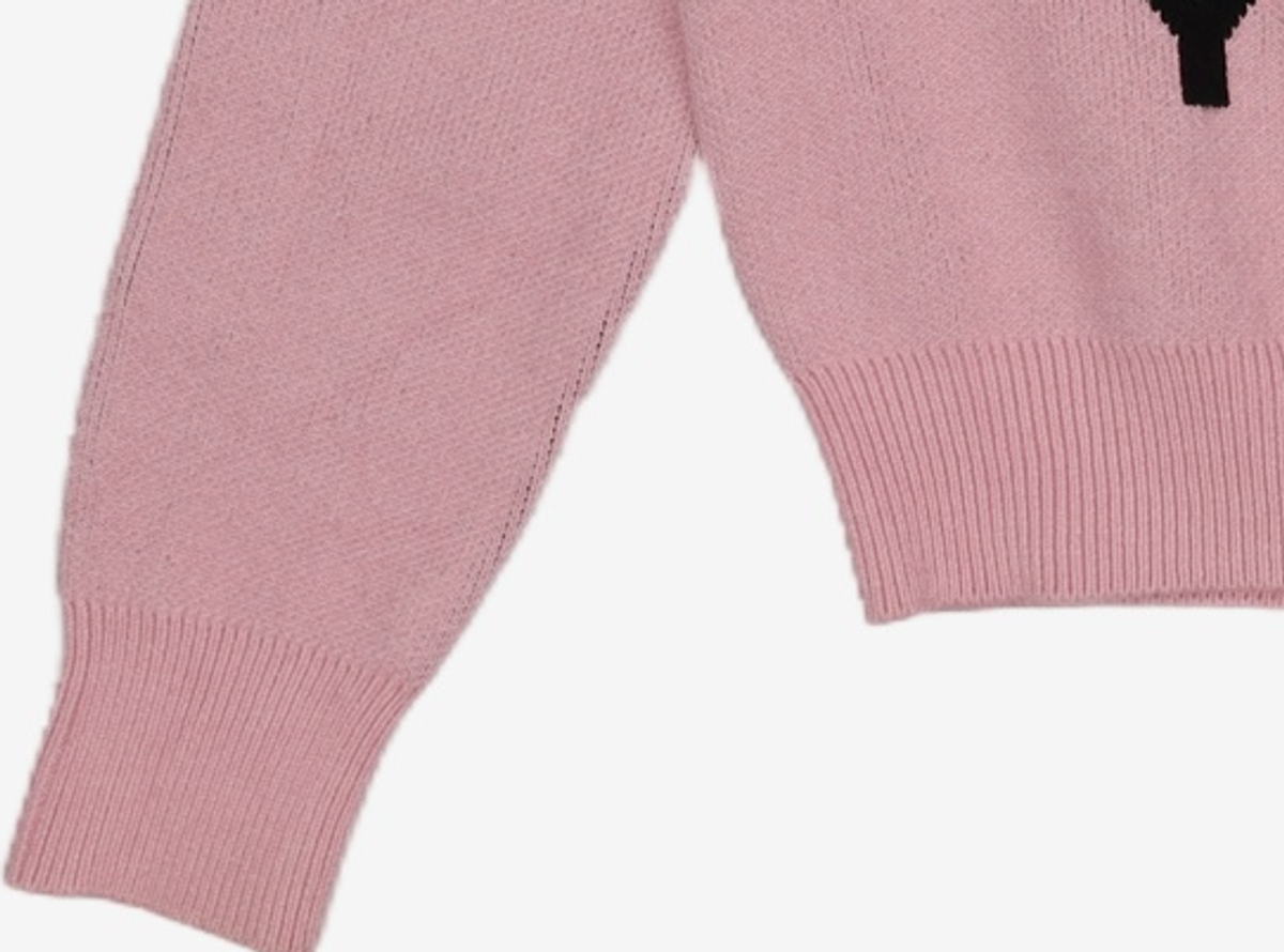 유희(YOUHEE) YOUHEE LETTERING PULLOVER KNIT PINK FREE