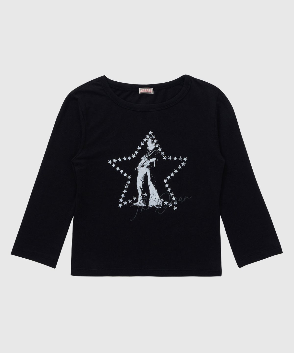필프(PEALP) STAR ICON 3/4 SLEEVE T-SHIRT 62 (BLACK)
