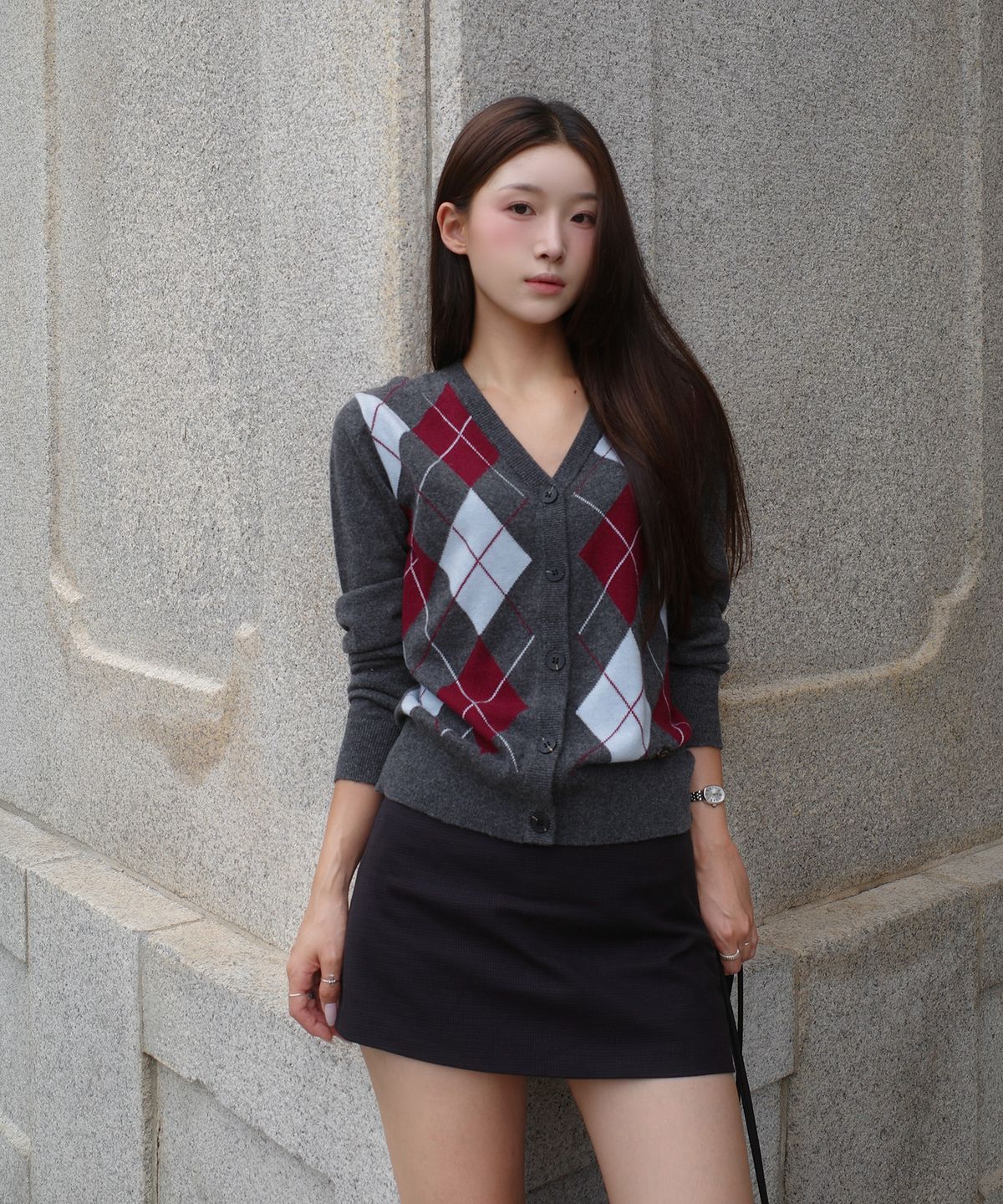 쥬시쥬디(JUCYJUDY) 울캐시아가일브이넥가디건 J1KT621E