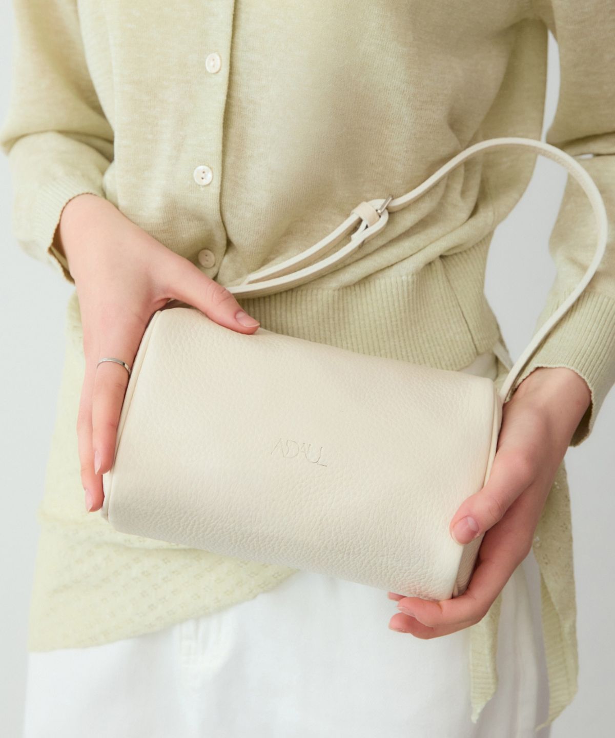 어다울(ADAUL) Nid minimal leather shoulder bag Ssize - 4color