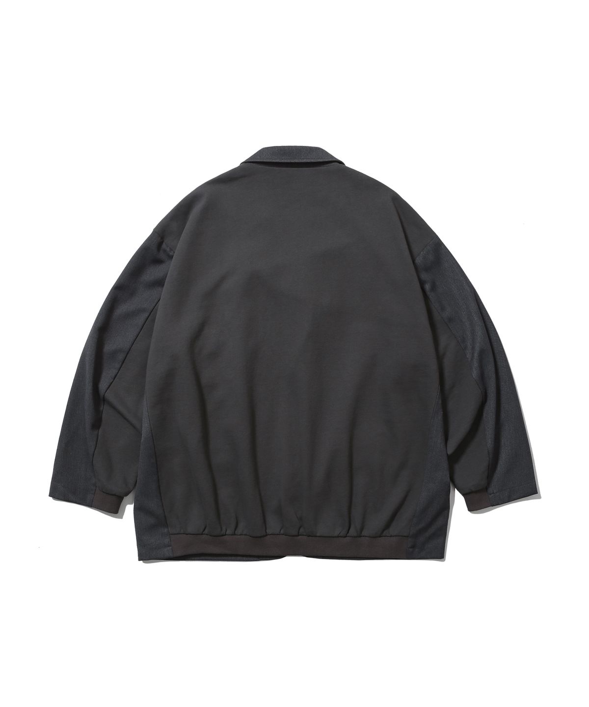 앵글런(ANGLAN) Mix Structured Blazer - Grey