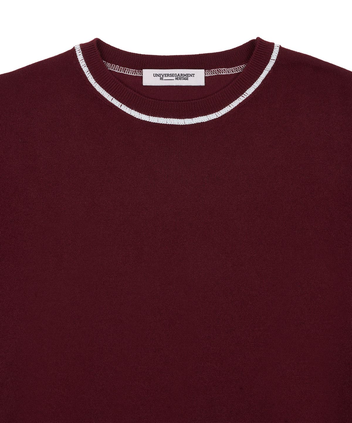 유니버스 가먼트(UNIVERSE GARMENT) 소프트 데일리 니트_BURGUNDY