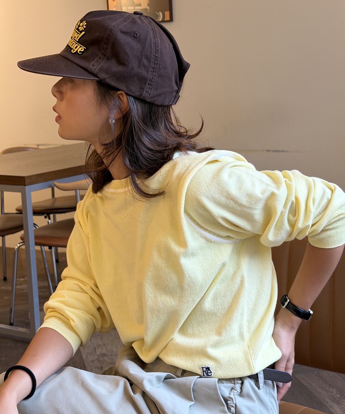 유니버스 가먼트(UNIVERSE GARMENT) 소프트 데일리 니트_YELLOW