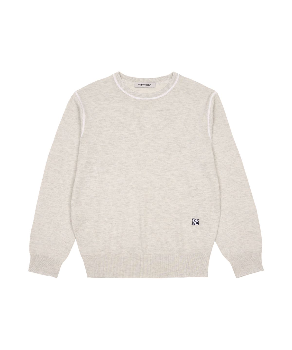 유니버스 가먼트(UNIVERSE GARMENT) 소프트 데일리 니트_MELANGE GREY