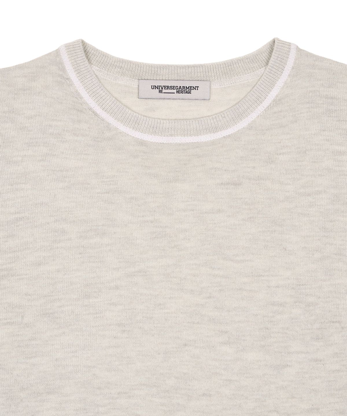 유니버스 가먼트(UNIVERSE GARMENT) 소프트 데일리 니트_MELANGE GREY
