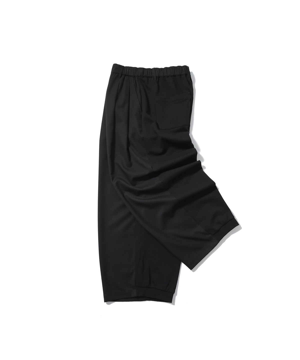 앵글런(ANGLAN) Mix Structured Trousers - Black