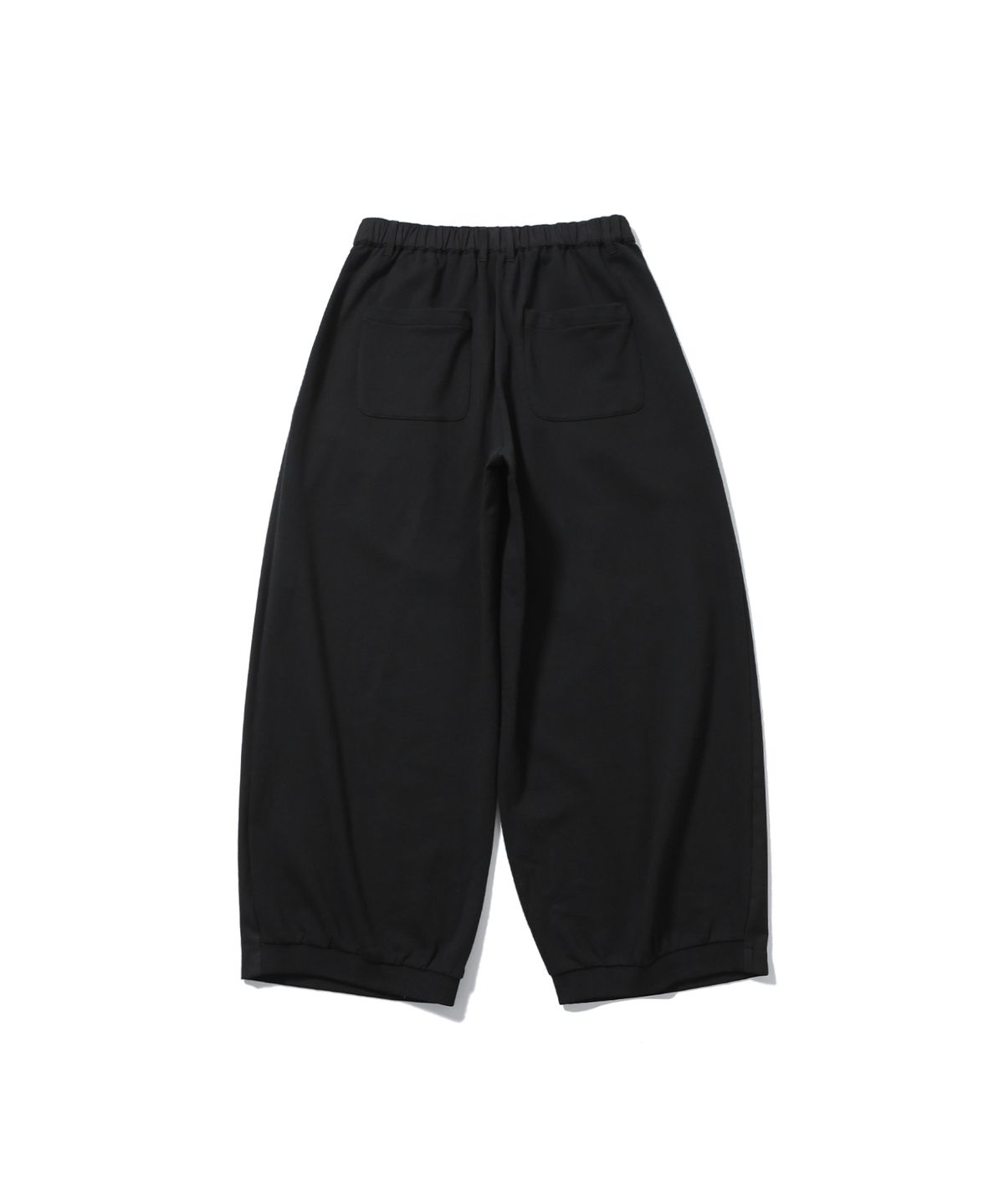앵글런(ANGLAN) Mix Structured Trousers - Black