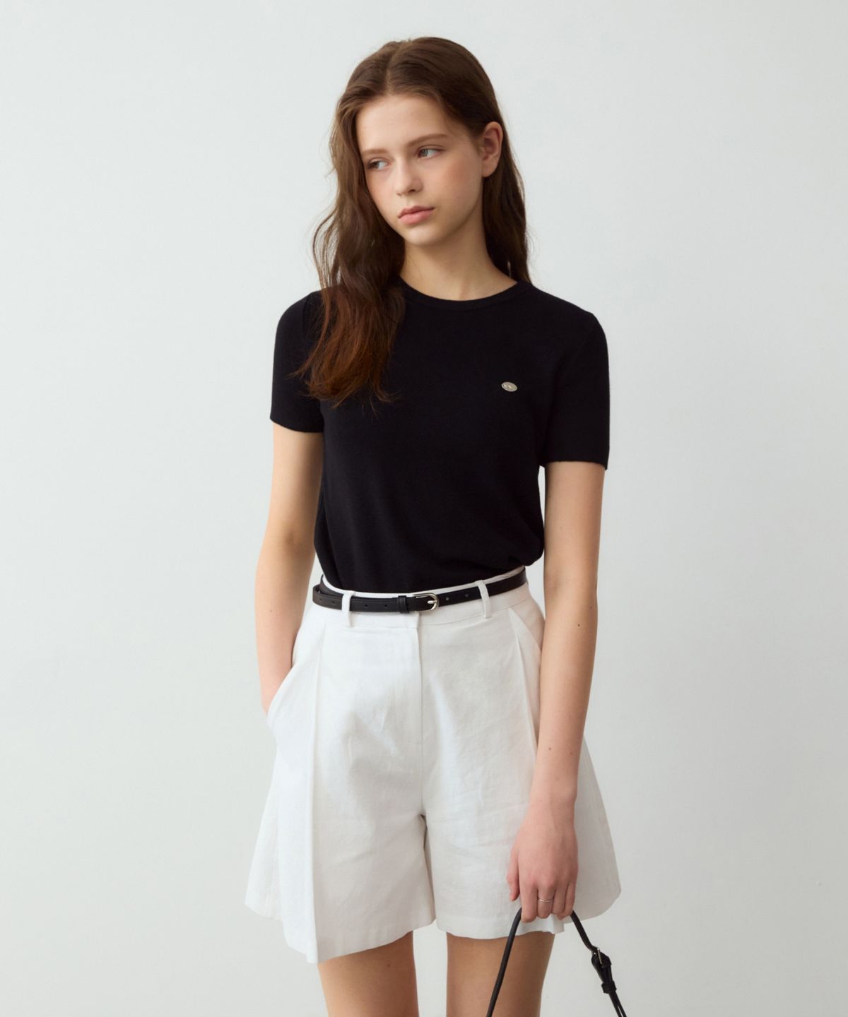 어다울(ADAUL) Soft essential summer wool knit tee - 4color