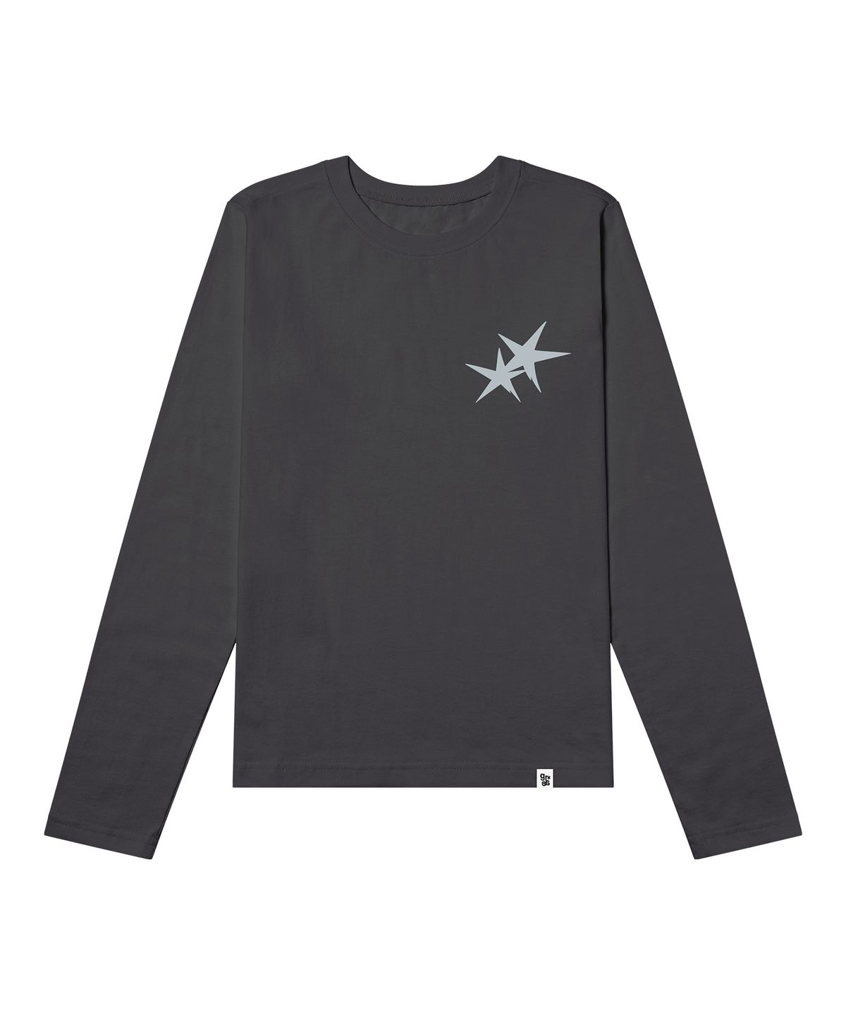 그레이버 오디너리(GRAVER ORDINARY) [ODNR UNISEX]Small Twins Star 롱슬리브 긴팔티셔츠_WHITE