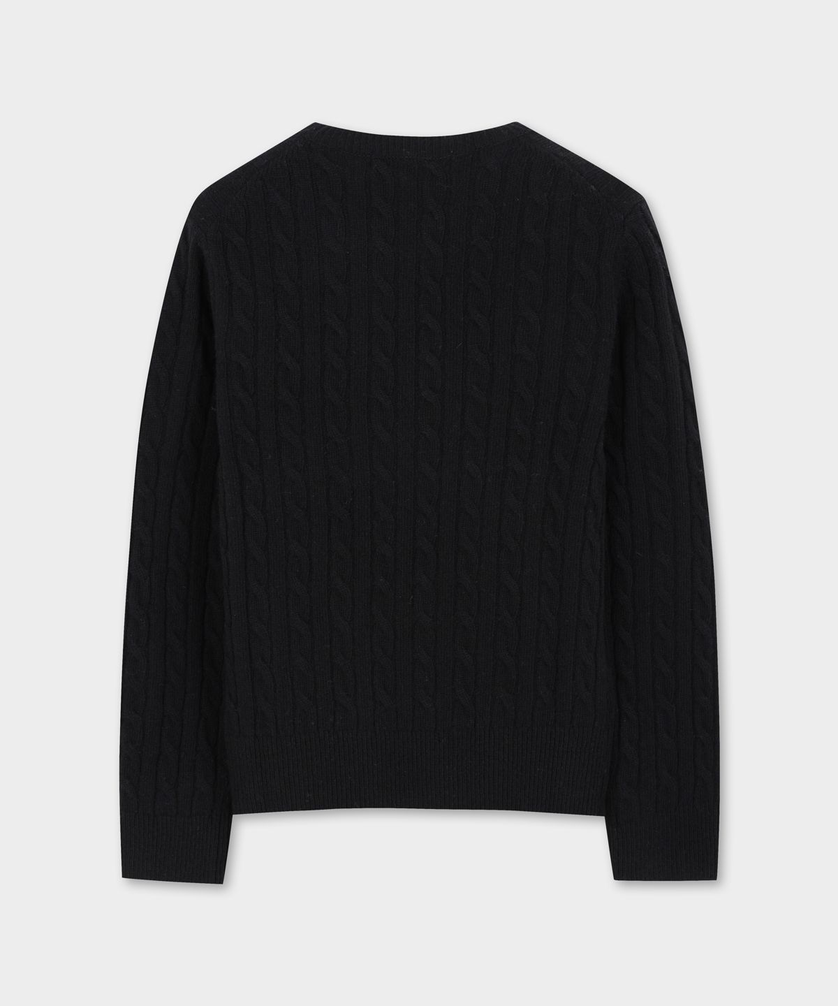 브룩스 브라더스(BROOKS BROTHERS) [여성] 울 케이블 스웨터 (블랙) (BBWRWBZ401)