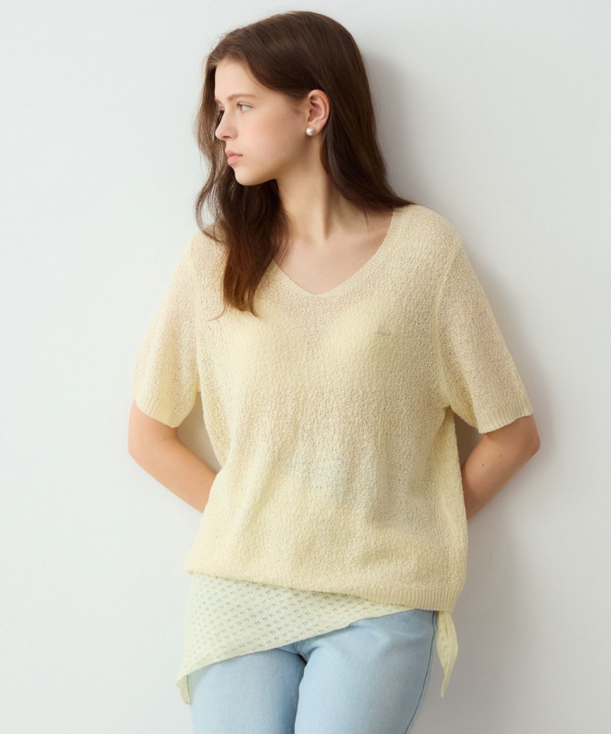 어다울(ADAUL) Summer net airy loose fit knit - 4color