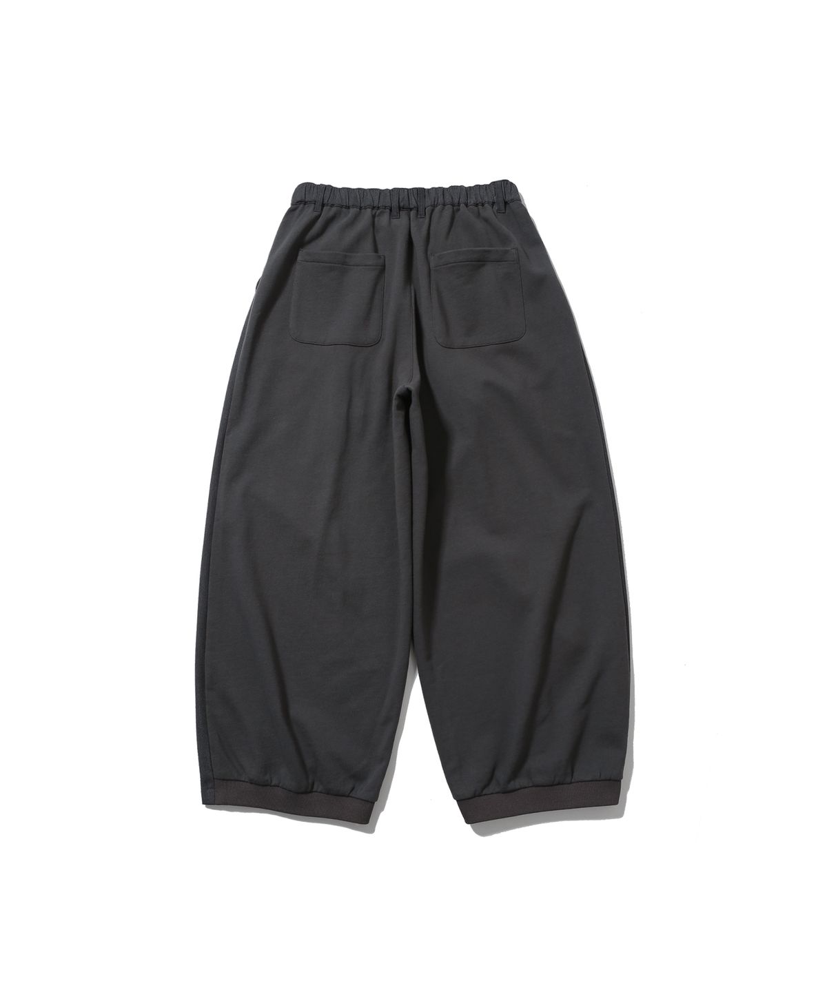 앵글런(ANGLAN) Mix Structured Trousers - Grey