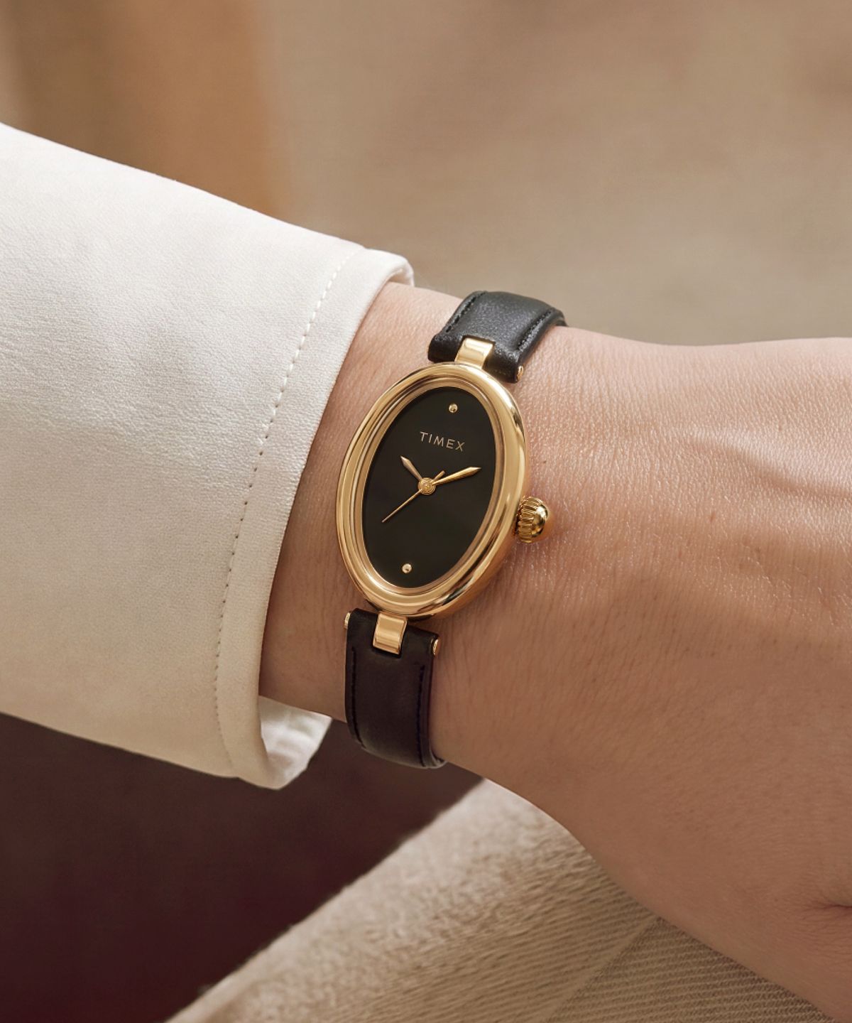 타이맥스(TIMEX) 카바티나 럭스 레더 여성시계 22mm