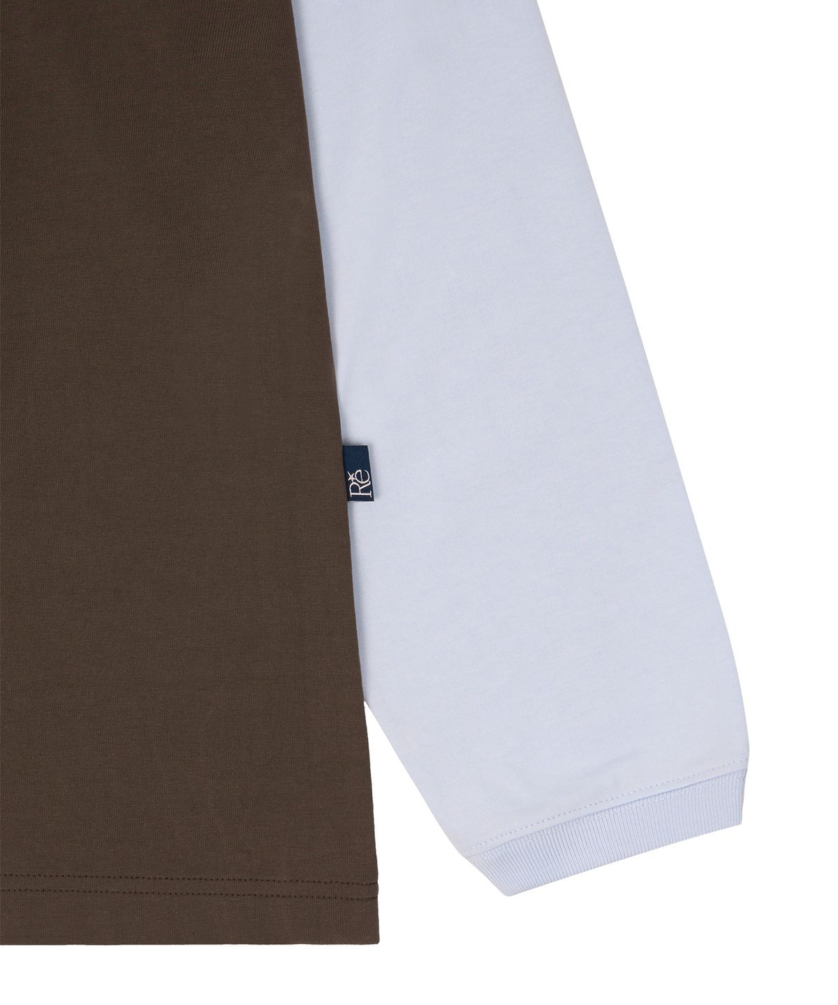 유니버스 가먼트(UNIVERSE GARMENT) 레이어드 그래픽 긴팔 티셔츠_BROWN