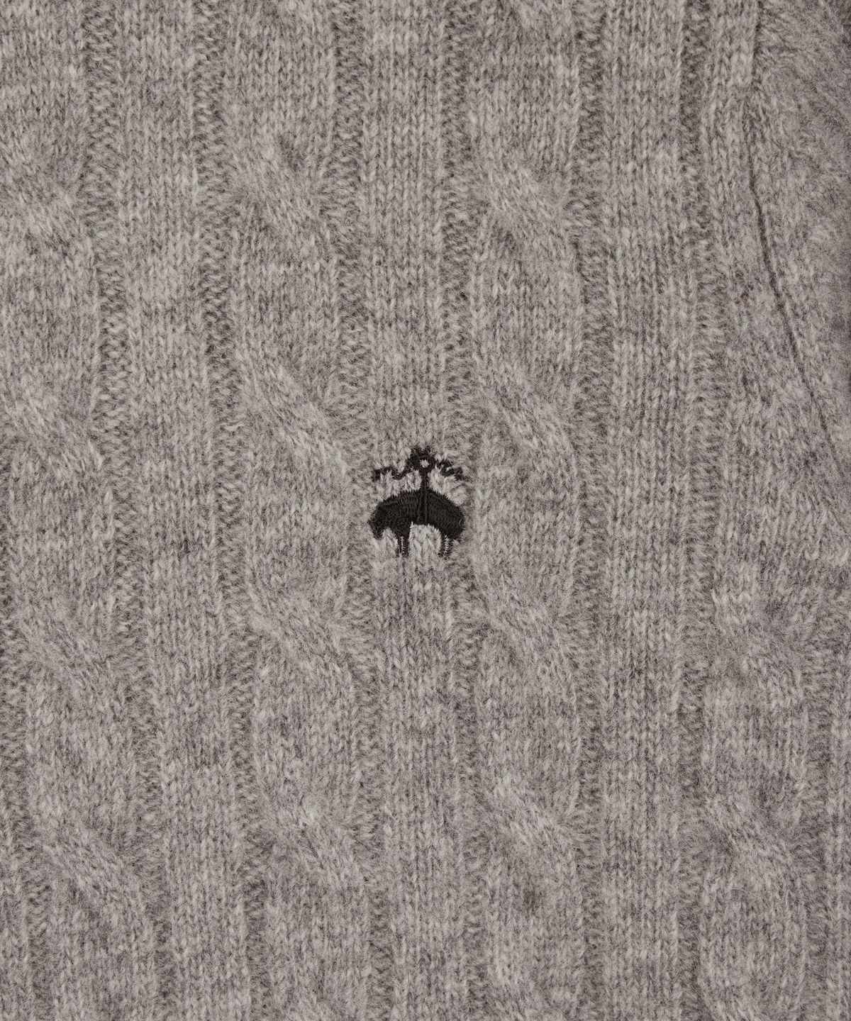 브룩스 브라더스(BROOKS BROTHERS) [여성] 울 케이블 가디건 (그레이) (BBWCWBZ402)