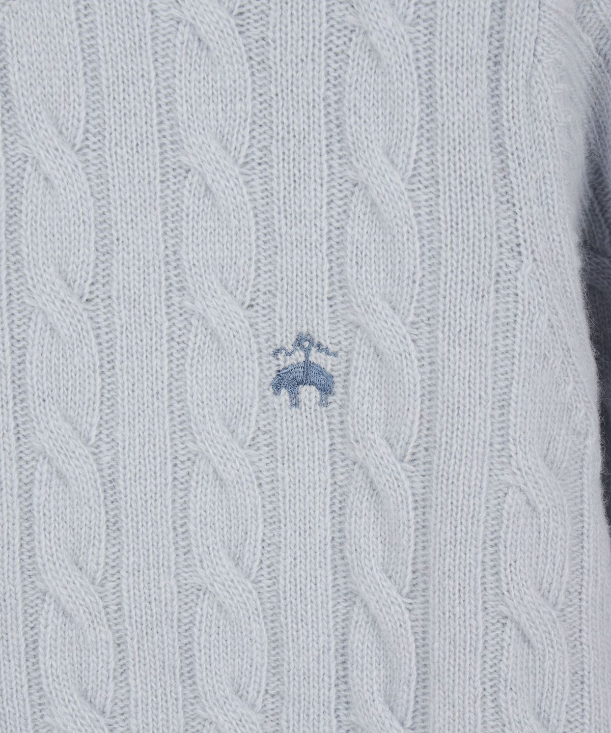 브룩스 브라더스(BROOKS BROTHERS) [여성] 울 케이블 가디건 (라이트블루) (BBWCWBZ402)