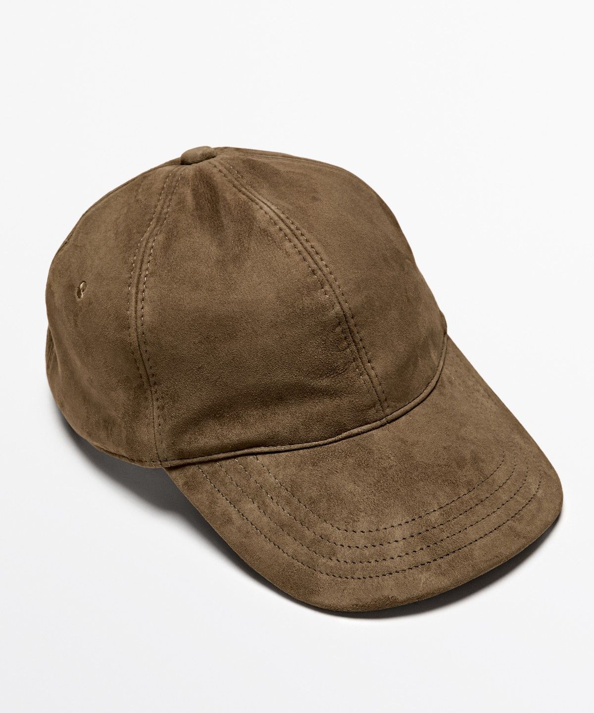 마시모두띠(MASSIMO DUTTI) 스웨이드 레더 캡