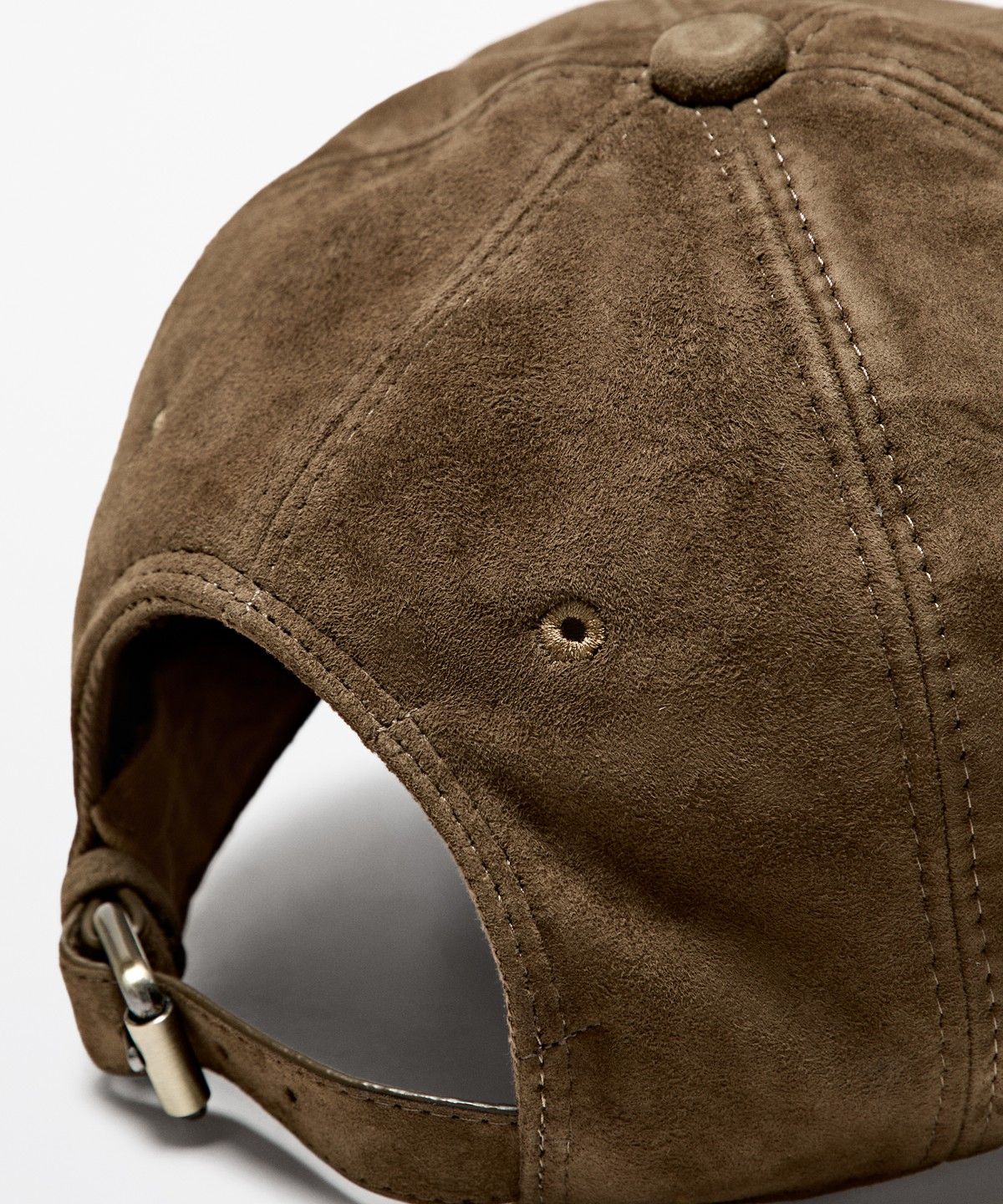 마시모두띠(MASSIMO DUTTI) 스웨이드 레더 캡