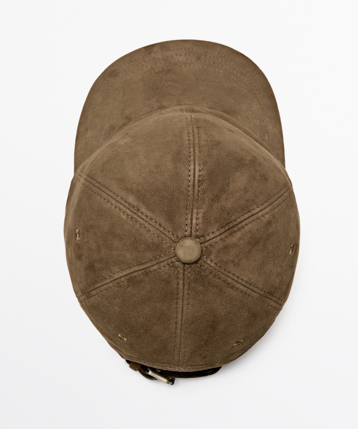 마시모두띠(MASSIMO DUTTI) 스웨이드 레더 캡