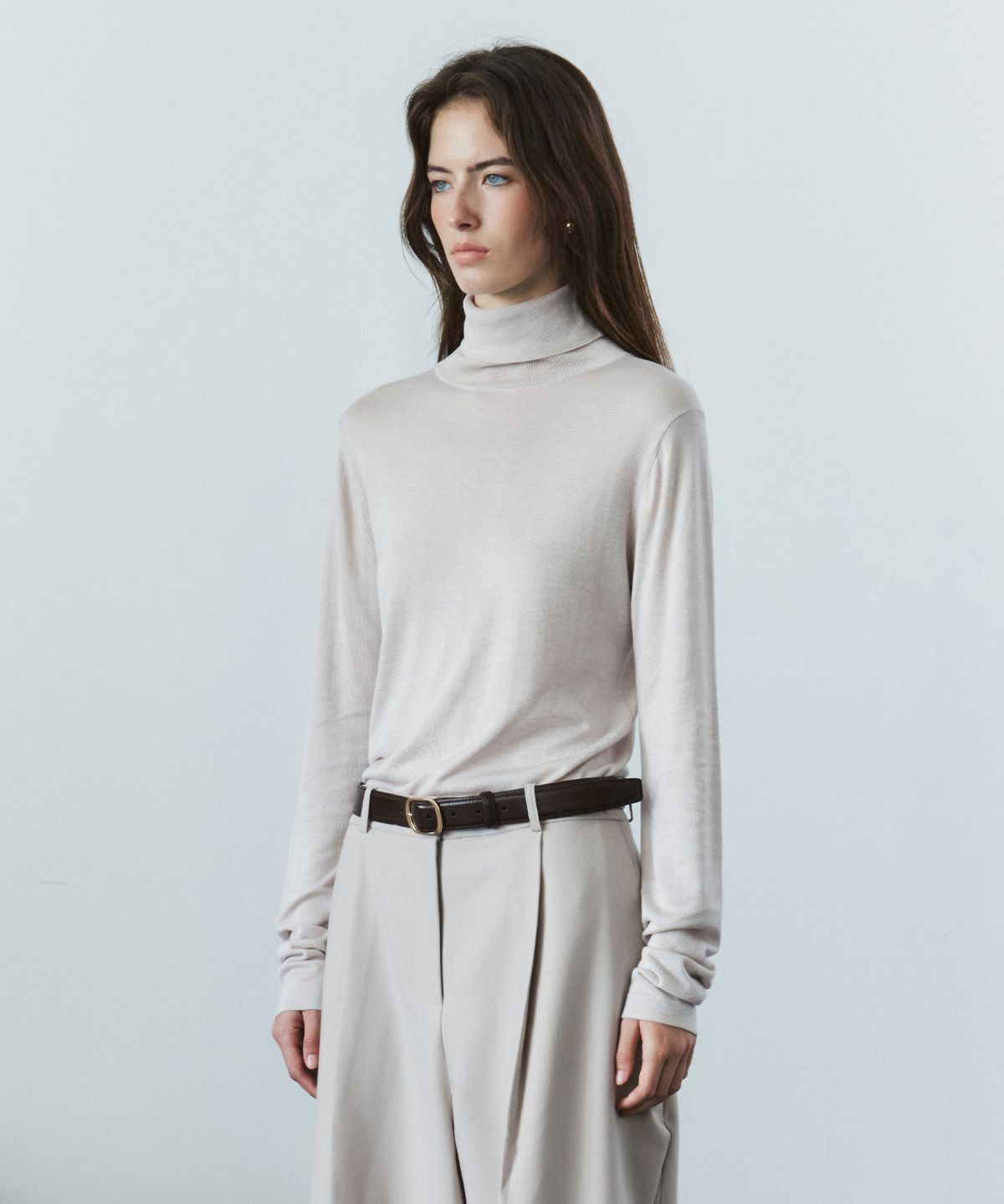시야쥬(SIYAZU) SIAC3154 Solid Buckle Belt_Brown
