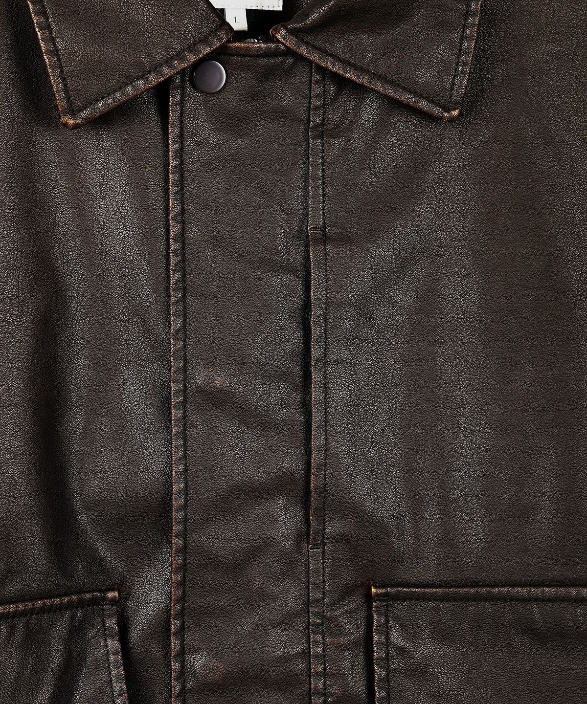 247시리즈(247SERIES) 레더 A-2 자켓 DARK BROWN