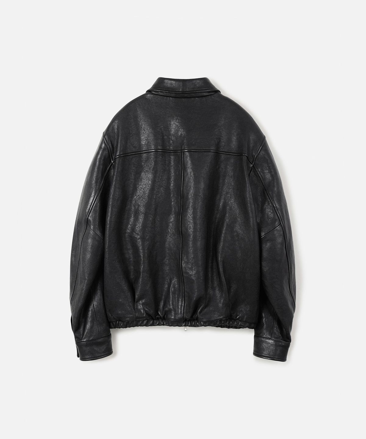247시리즈(247SERIES) VEGETABLE LAMBSKIN 리얼 레더 자켓 BLACK