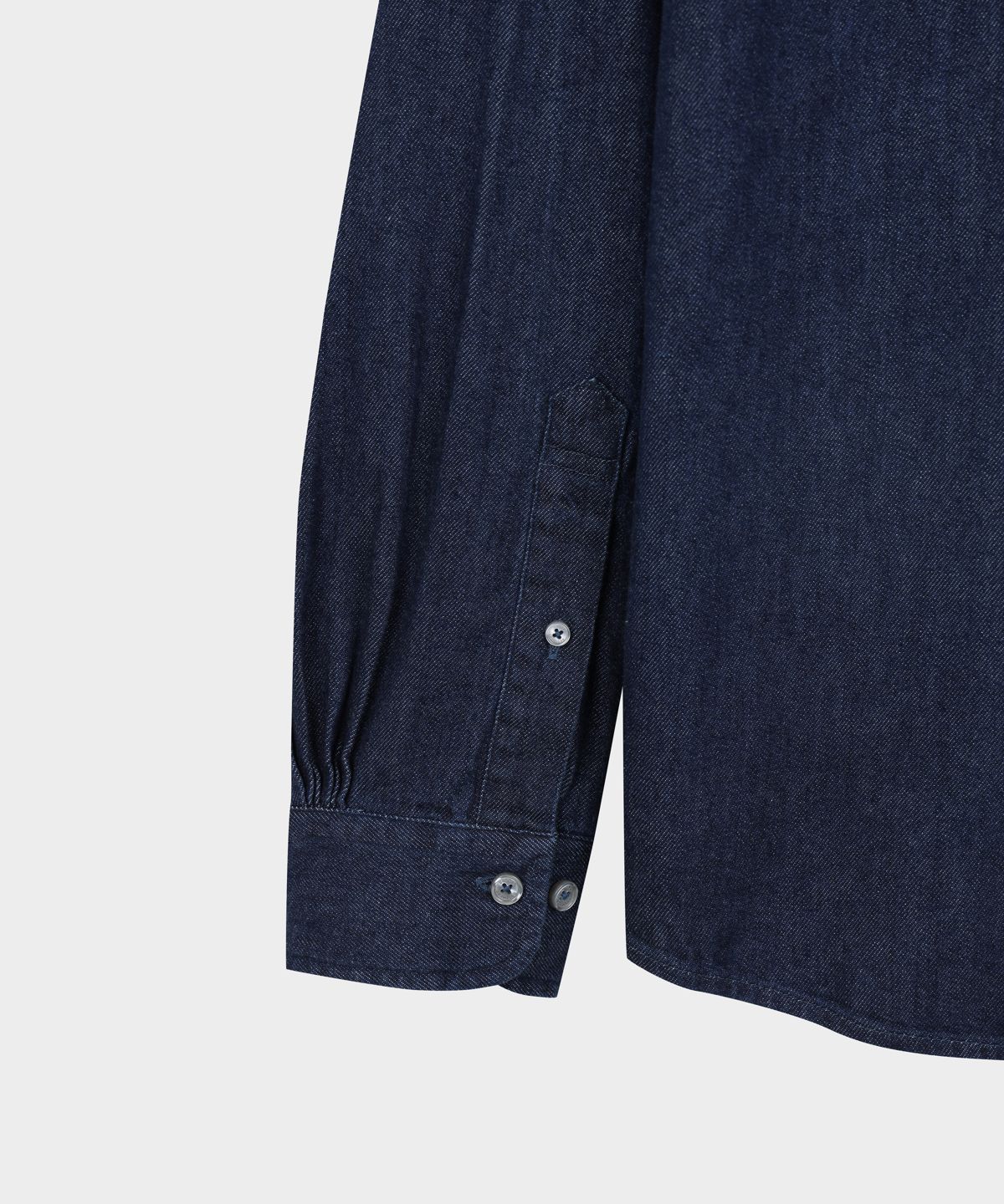 브룩스 브라더스(BROOKS BROTHERS) 아카이브 데님 로고 셔츠 (다크인디고) (BBTHMMG308)