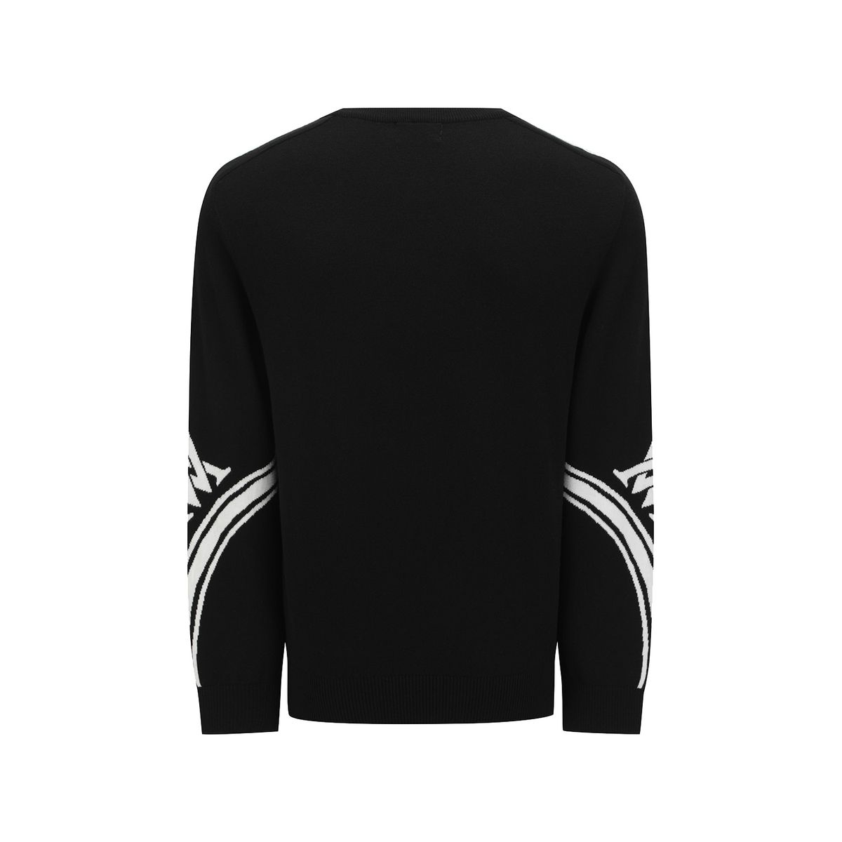 어뉴골프(ANEW GOLF) MEN LOGO SLEEVE CREWNECK SWEATER_BK