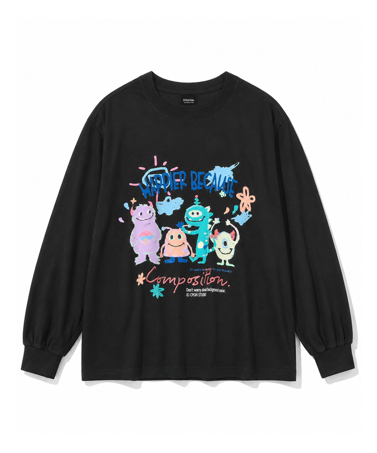 꼼파뇨 키즈(CPGN KIDS) KIDS 해피 데이 롱슬리브 블랙