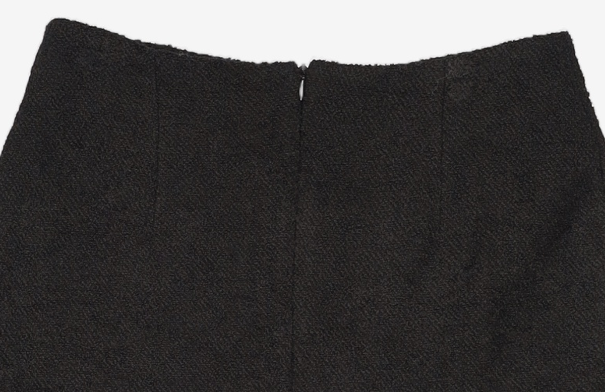 비뮤즈맨션(BEMUSE MANSION) Boucle bell line skirt - Ivory 36