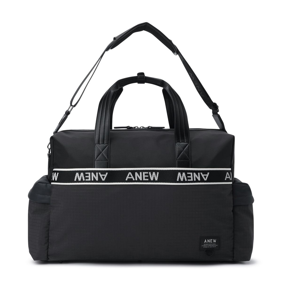 어뉴골프(ANEW GOLF) UNI COLOR BLOCK BOSTON BAG_BK