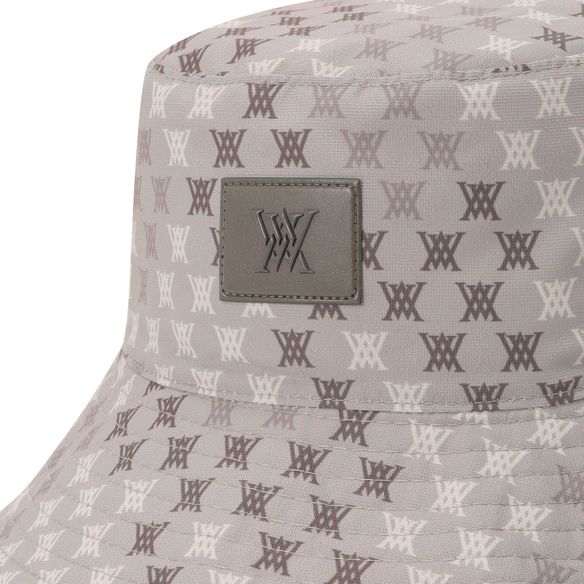 어뉴골프(ANEW GOLF) UNI LOGO MOSAIC REVERSIBLE BUCKET HAT_WH
