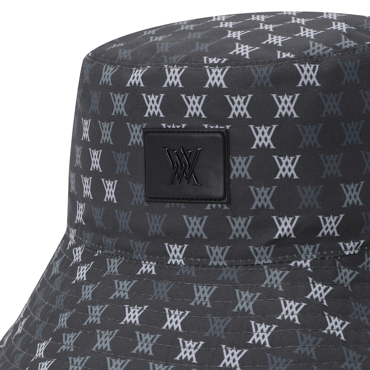 어뉴골프(ANEW GOLF) UNI LOGO MOSAIC REVERSIBLE BUCKET HAT_BK