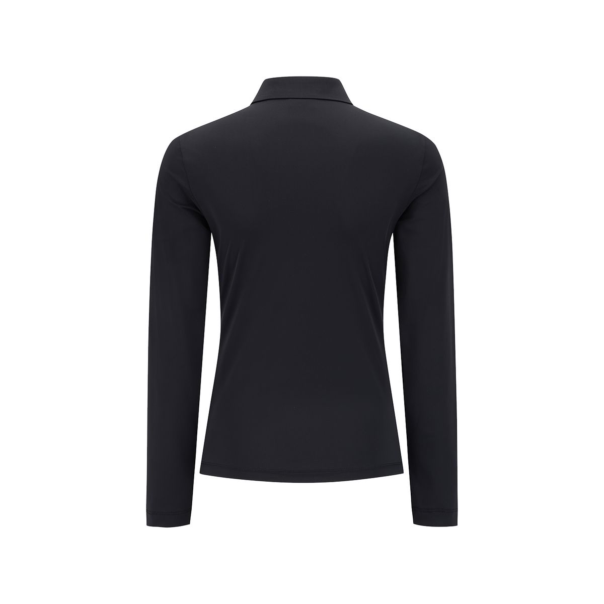 어뉴골프(ANEW GOLF) WOMEN SOLID LONG SLEEVE COLLAR T-SHIRT_BK