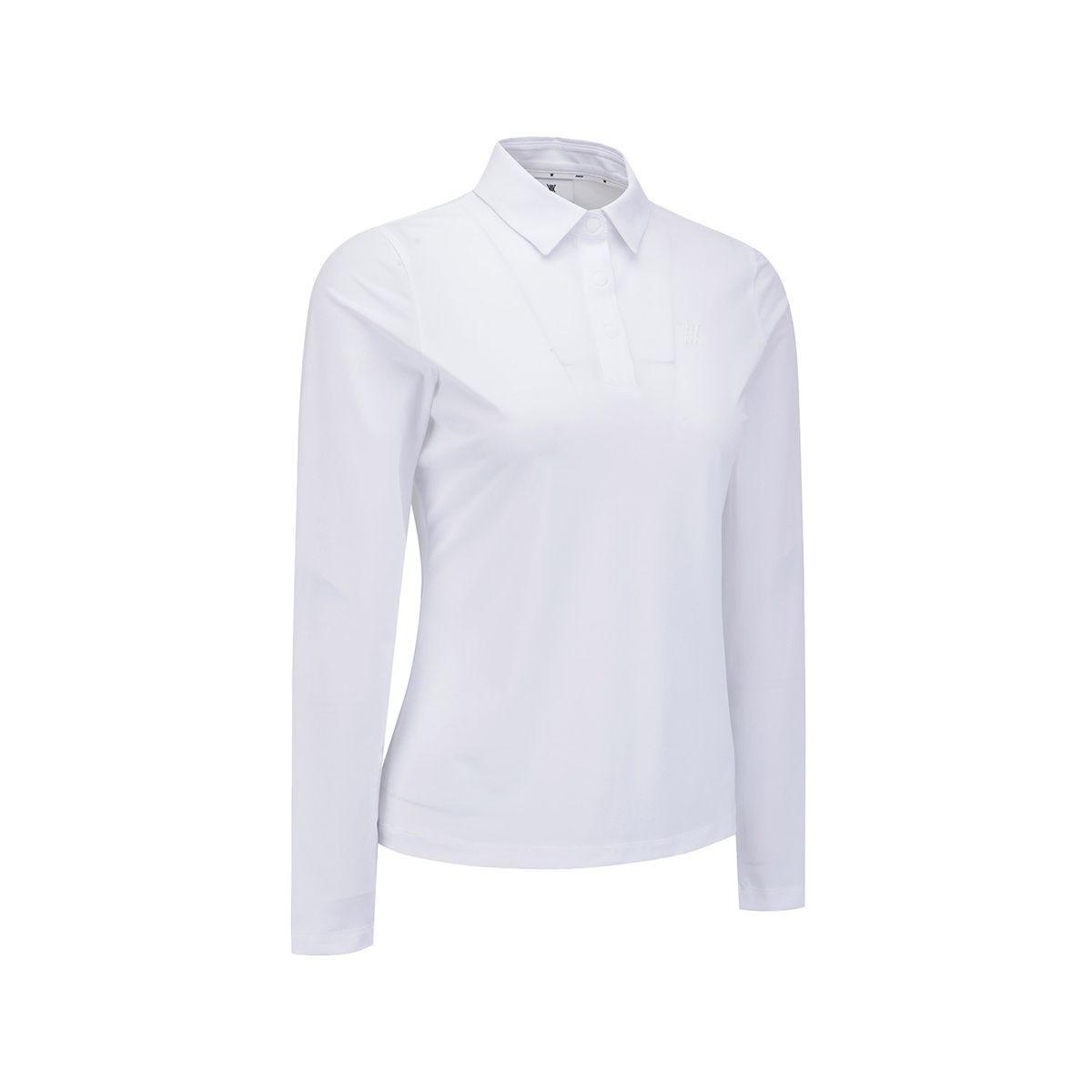 어뉴골프(ANEW GOLF) WOMEN SOLID LONG SLEEVE COLLAR T-SHIRT_WH