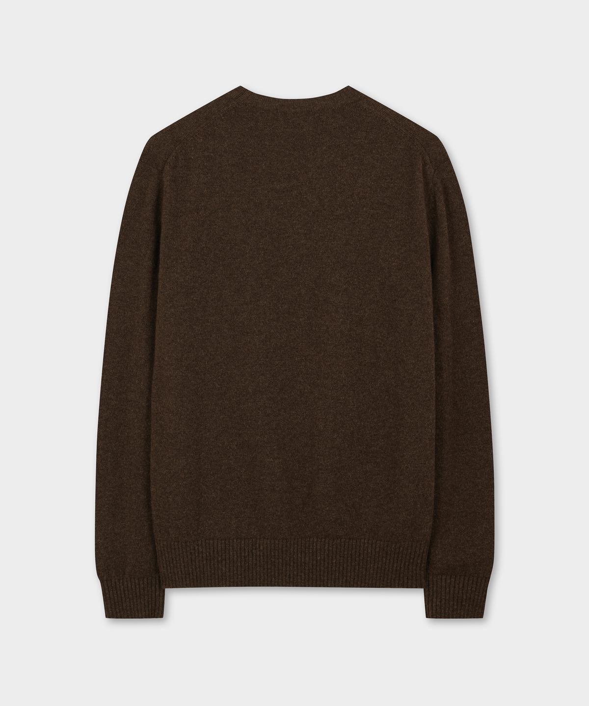브룩스 브라더스(BROOKS BROTHERS) [Heritage] 울 캐시미어 솔리드 스웨터 (브라운) (BBWRMHG412)