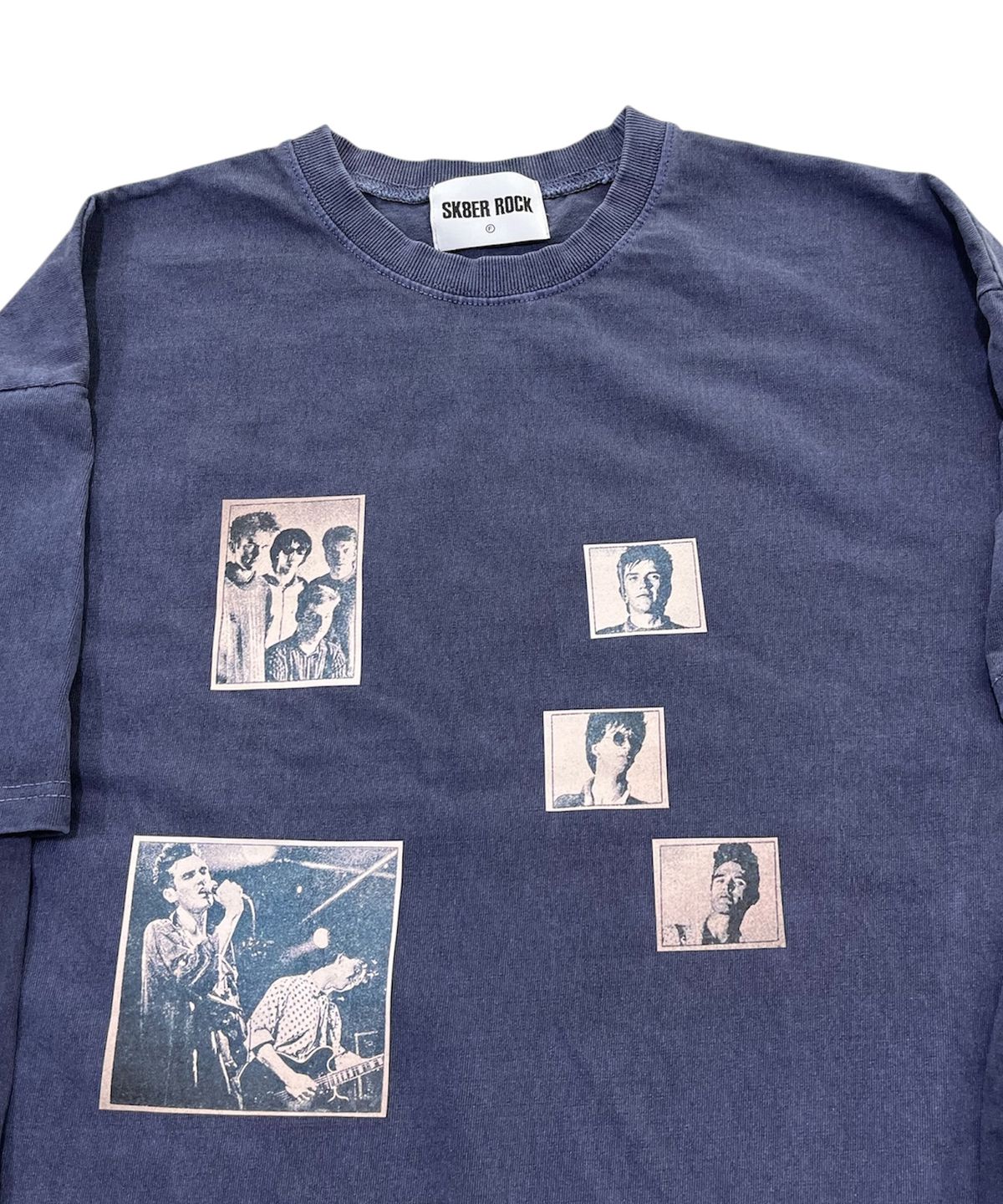 스케이터락(SK8ER ROCK) Lost Youth Pigment Layered T-Shirt (Navy)