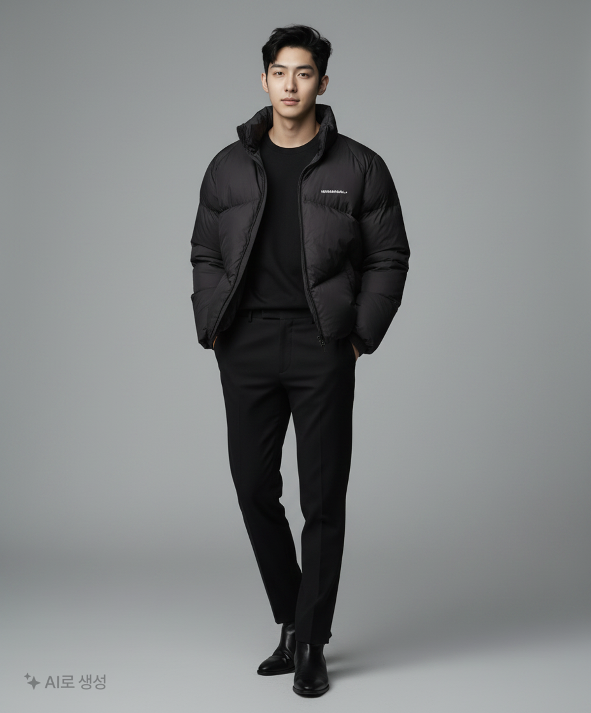 노매뉴얼(NOMANUAL) (23FW)SKADI DUCK DOWN - MATTE BLACK S