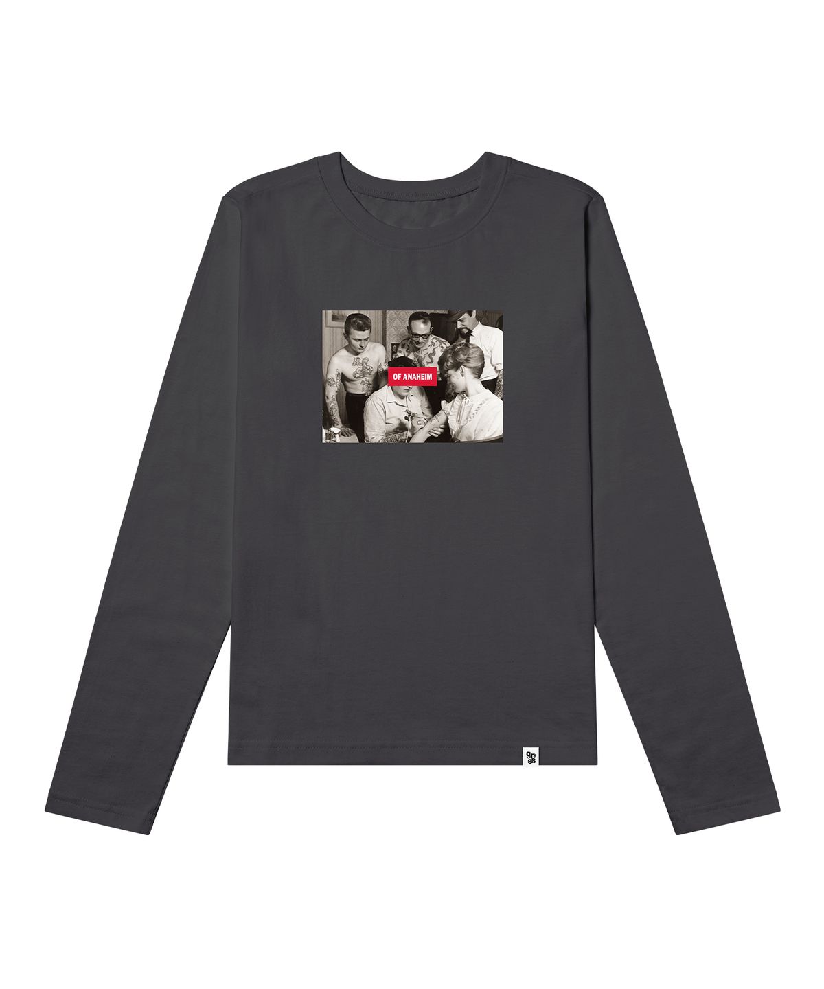 그레이버 오디너리(GRAVER ORDINARY) [ODNR UNISEX]Tattoo 롱슬리브 긴팔티셔츠_White