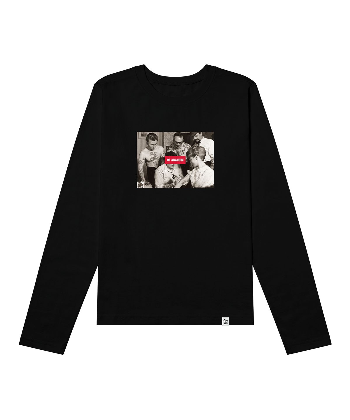 그레이버 오디너리(GRAVER ORDINARY) [ODNR UNISEX]Tattoo 롱슬리브 긴팔티셔츠_White