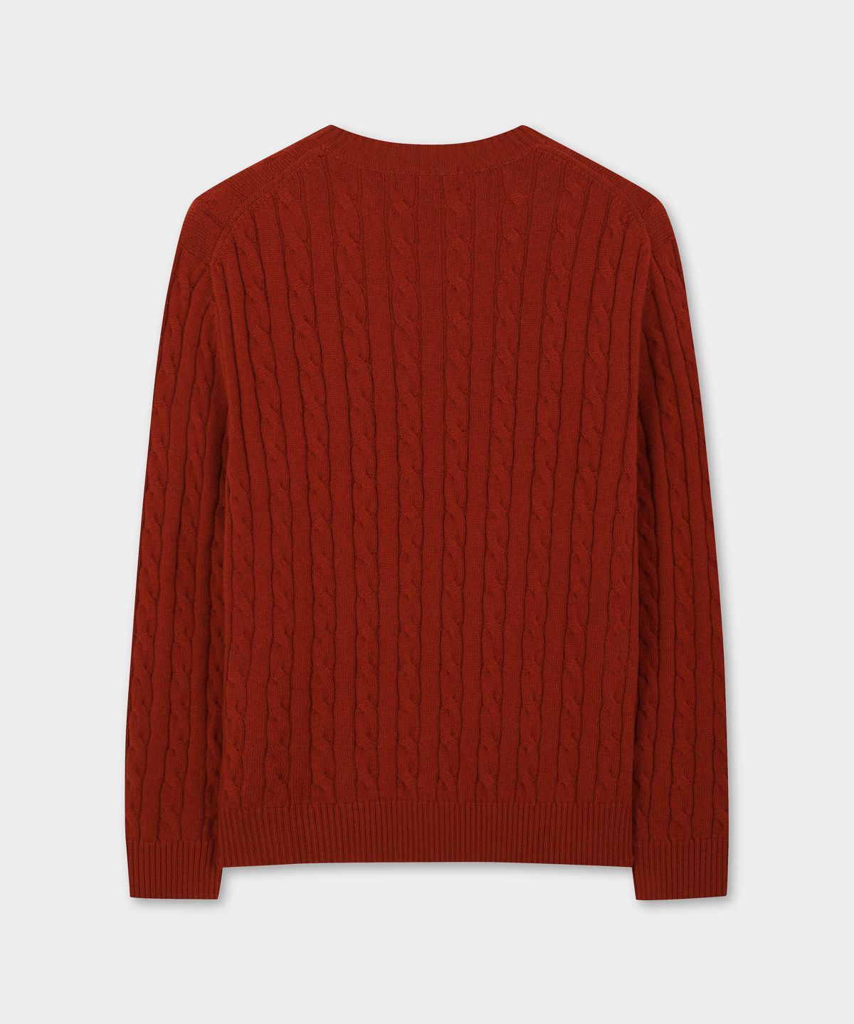 브룩스 브라더스(BROOKS BROTHERS) [Heritage] 울 캐시미어 케이블 스웨터 (레드) (BBWRMHG411)
