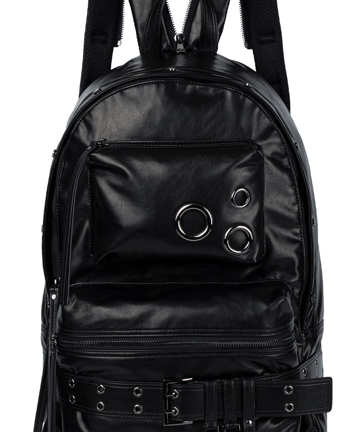 트리밍버드(TREEMINGBIRD) Eyelet Convertible Shoulder Back pack [ Black ]