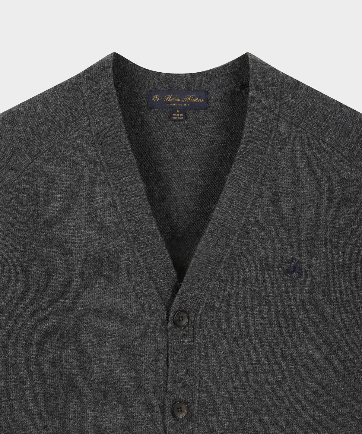 브룩스 브라더스(BROOKS BROTHERS) 울 가디건 (차콜) (BBWCMBG405)