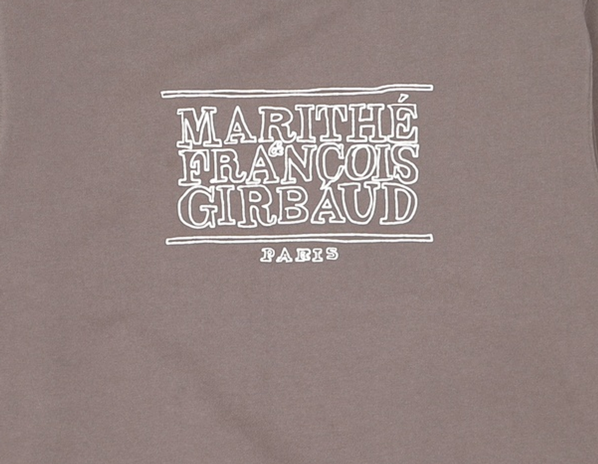 마리떼 프랑소와 저버(MARITHÉ + FRANҪOIS GIRBAUD) DOODLE CLASSIC LOGO SWEATSHIRT charcoal S