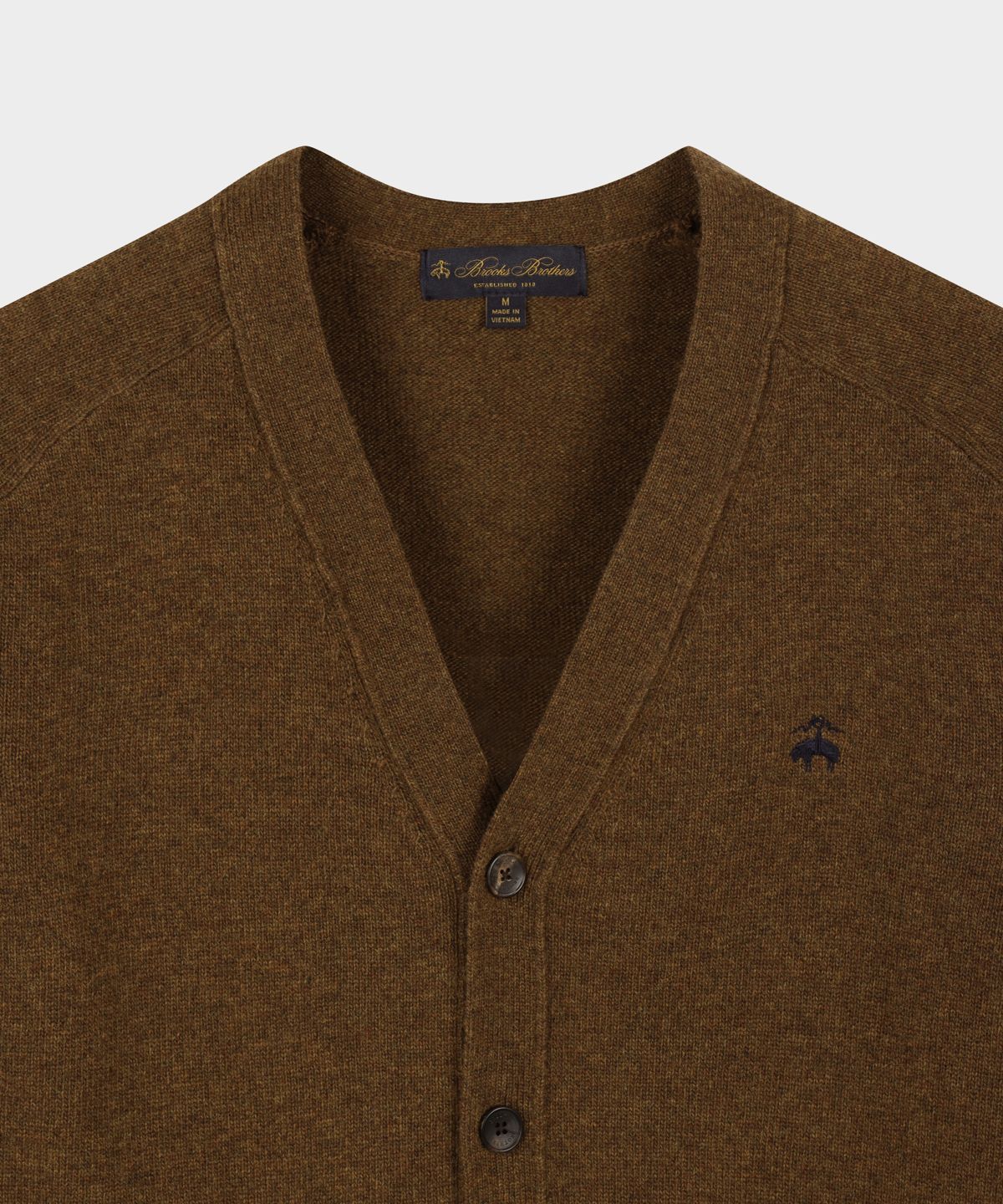 브룩스 브라더스(BROOKS BROTHERS) 울 가디건 (브라운) (BBWCMBG405)
