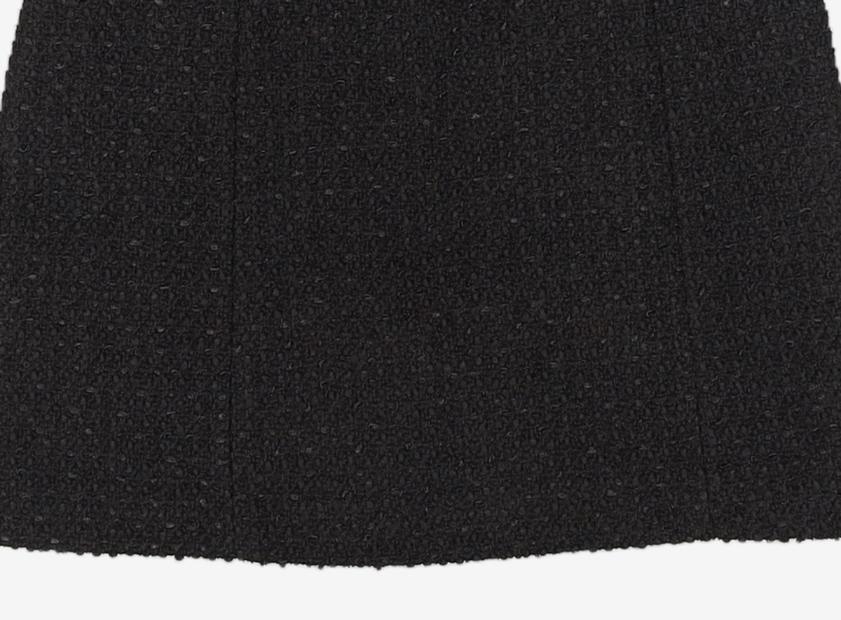 오앨(OUEL) TWEED MINI DRESS_BLACK S